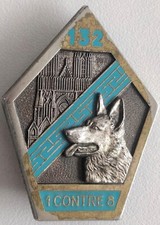 insigne 132° Groupe Cynophile Armée de Terre Delsart et Cie Sens