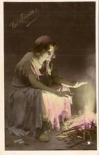 CARTE POSTALE FANTAISIE CELEBRITE FEMME LES FRIMAS ILLUSTRATEUR MOREAU PARIS