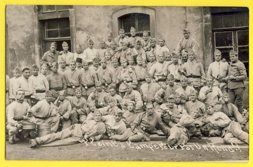 Cpa carte photo caserne - carte,