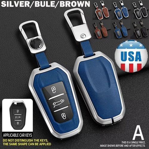 Leather key fob - fob, case