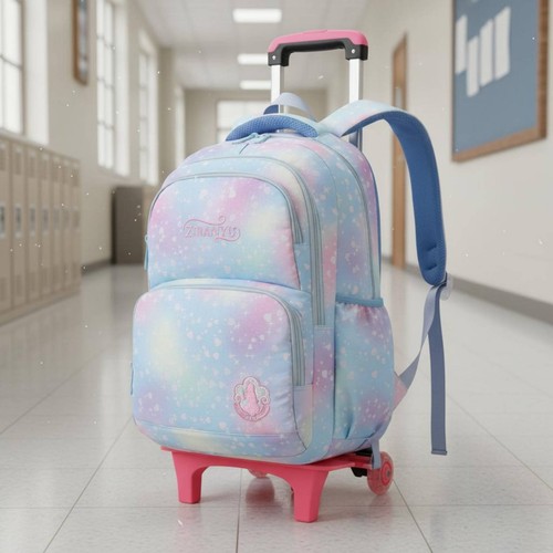 Cartable roulettes fille - cartable,