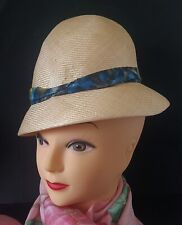 Ancien Chapeau BIBI en paille Tour de tête 52 des années 50/60