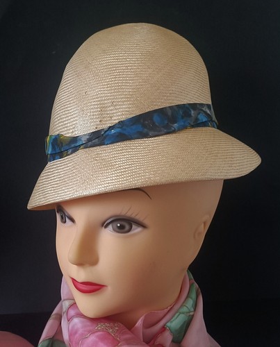 Ancien chapeau bibi paille - bibi,