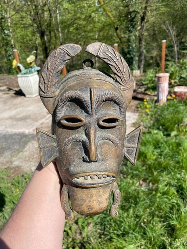 Masque bronze malgache - masque,