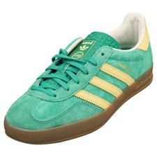 adidas Gazelle Indoor Homme Green Yellow Baskets