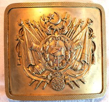 Plaque de ceinturon général officier supérieur spahis époque Second Empire XIX è