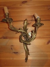 Applique murale en Bronze doré style Louis XV 2 Feux