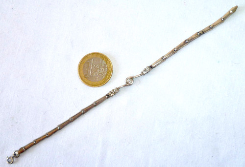 Bracelet ancien argent massif - bracelet,