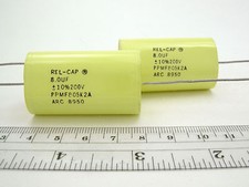 2pcs REL-CAP 8uF (8µF) 200V