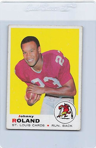 1969 topps 225 johnny roland - johnny,