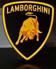 Logo Lumineux Lambourghini  – Lampe Murale USB LED – Décoration Garage