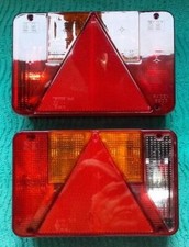 2 Feux arrières Remorques et Divers (22x14x6cm) RADEX Universel - phare NEUFS