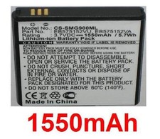 Batterie 1550mAh type EB575152VA Pour Samsung GT-i9000 GT-i9000M Galaxy S