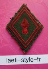 L09603 insigne écusson militaire badge patch armée losange grenade génie vert