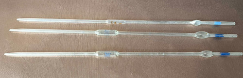 Lot pipettes verre 1 - 3,