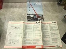 PPM POTAIN POCLAIN MATÉRIEL GRUE A280 brochure publicitaire d époque 