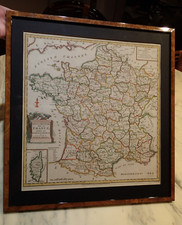 RARE 1794 CARTE de la FRANCE