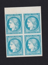 Timbres Cérès n° 8 bloc
