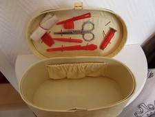 Couture, boite, malette, ancienne enfant