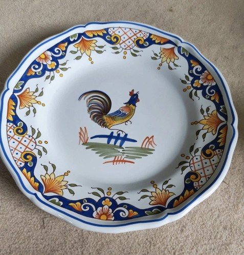 Assiette vintage vieux rouen - vintage,