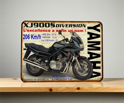 Plaque métal yamaha xjs - plaque,