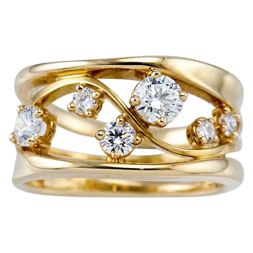 Bague jaune 18 carats - jaune,