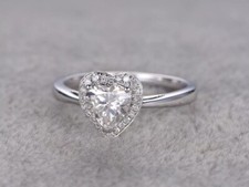 2 CT Blanc Traitée Bague