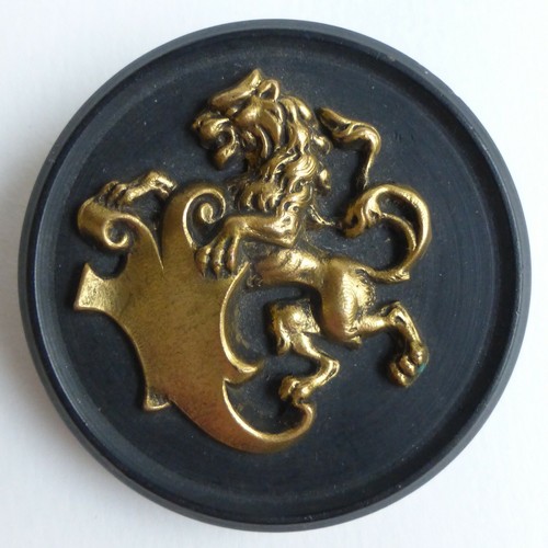 Bouton ancien historié lion - ancien,