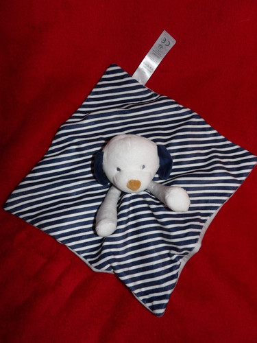 Doudou plat chien rayé - doudou,