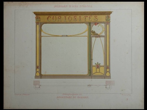 Art nouveau store front - art,