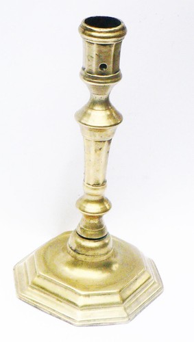 Bougeoir laiton époque - laiton,