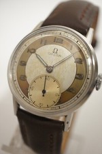 OMEGA ACIER, CADRAN 2 TONS