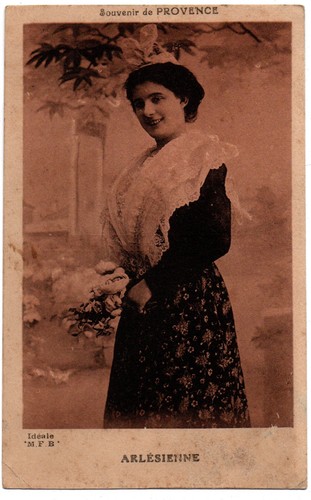 Cpa folklore arlesienne - folklore,
