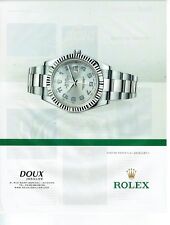 Publicité Advertising 019  2013   la montre Rolex oyster Datejust II