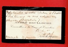 DP66-CARTE DE VISITE-AUTOGRAPHE-ANDRÉ BOULLOCHE-HOMME POLITIQUE