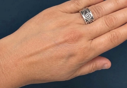 Bague large argent 925