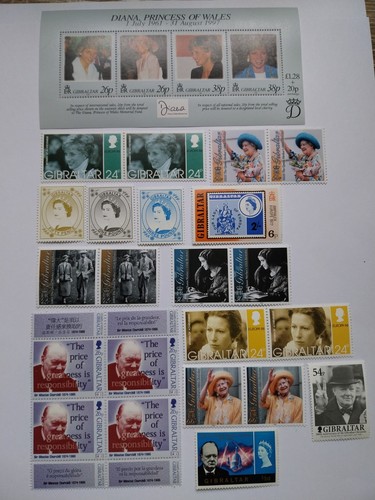 Timbres gibraltar n16 1bande - gibraltar, n16/1bande