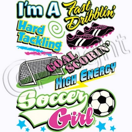 Soccer girl neon shirt - shirt, you