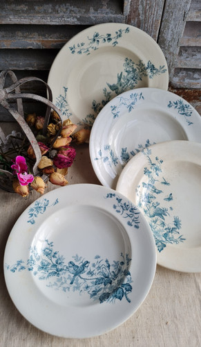 Anciennes assiettes creuses - 4,