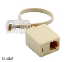 Adaptateur convertisseur cable telephone IP RJ45 vers RJ11 / RJ45 phone to RJ11