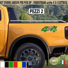 Kit 2 autocollants universels 4x4 ELECTRIC électrique pick-up tout-terrain c....