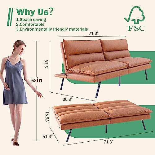 Saddle brown vyfipt - saddle, futon