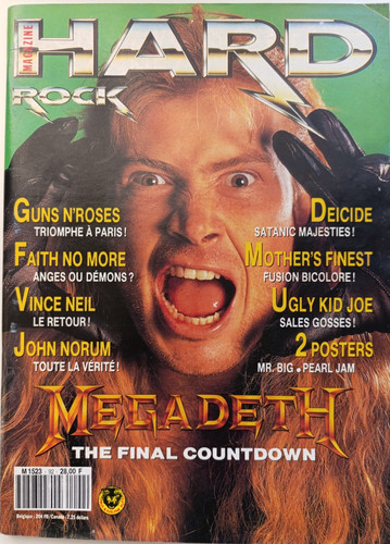 Hard rock magazine megadeth - , "
