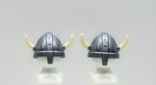2 X Cornes Casque Argent
