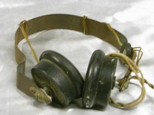 ANCIEN ECOUTEUR CASQUE RADIO TSF DESPRES POSTE GALÈNE BAKÉLITE MÉTAL 1941 WW2