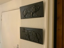 Sculptures bronze BENNES (BARYE) LION TIGRE  XIXeme