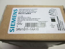 Disjoncteur protection moteur  Siemens  3RV1011-1AA10  1,1-1,6  A