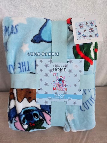 Plaid throw disney stitch - /,