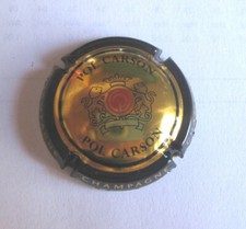 Capsule de champagne POL CARSON noire et or 