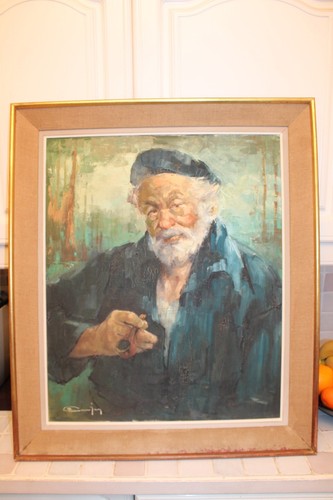 Tableau huile sur toile - tableau,